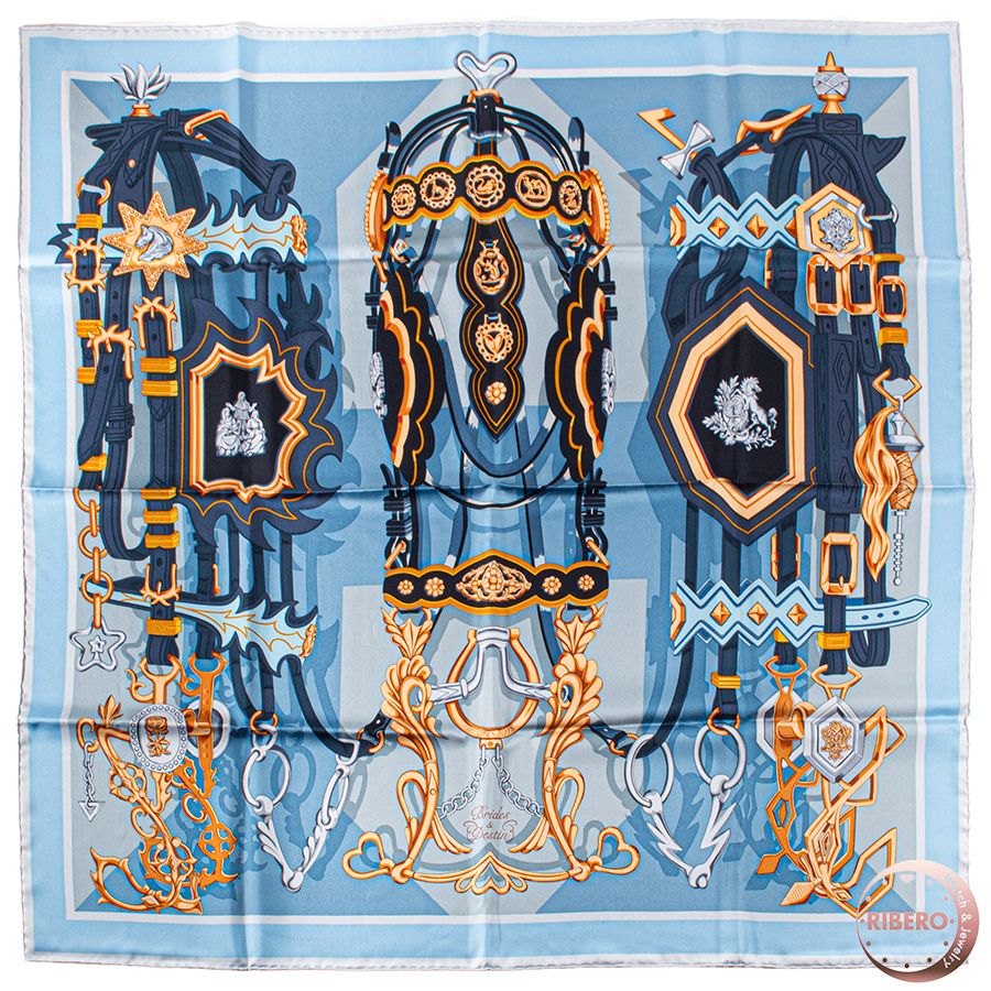 HERMES エルメス カレ90 Brides et Destin 可愛らしい花嫁 003967S 05  