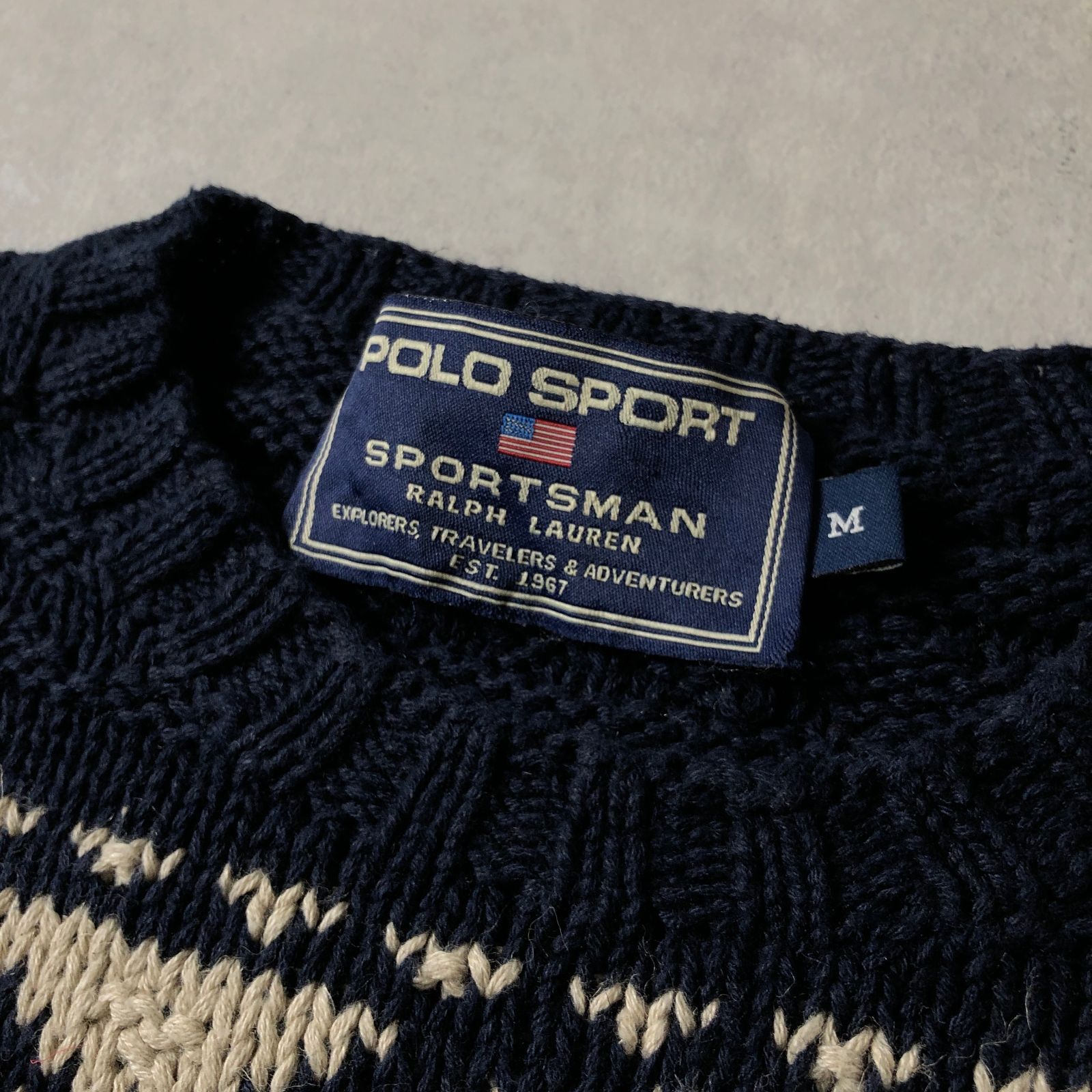 おすすめ人気ランキング2025年 RALPH LAUREN RL'67 ヴィンテージ カヌー デザイン ニット トップス
