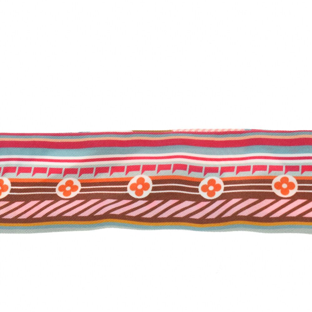 ルイヴィトン バンドーBB LV ポップ モノグラム スカーフ ブルー シルク ルイヴィトン バンドーBB LV ポップ モノグラム スカーフ ブルー