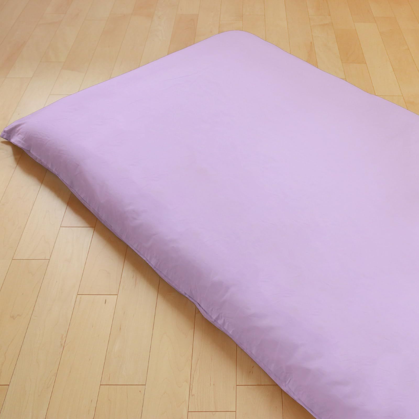 【在庫セール】(シングル ホテル仕様 抗菌防臭加工 ラベンダー) 綿100% 105×210cm シングル 敷き布団カバー 日本製
