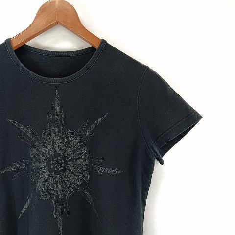 美品✨ヴィヴィアンウエストウッドレッドレーベル ロングTシャツ ロゴ刺繍 黒 ヴィヴィアンウエストウッドレッドレーベル Vivienne Westwood