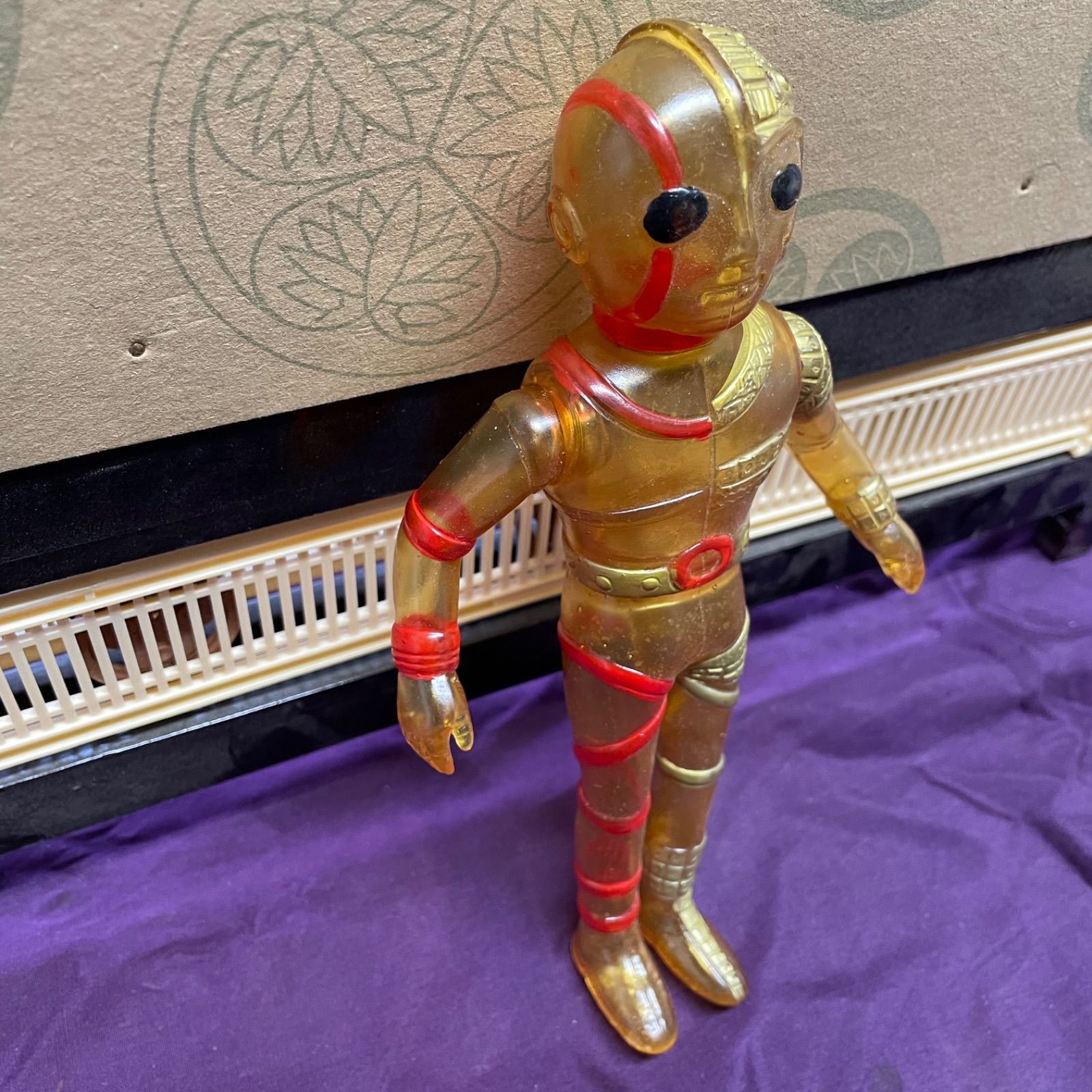 タカトク　人造人間キカイダー　ソフビ　クリア　スケルトン　当時物　レア タカトク 人造人間キカイダー ソフビ クリア スケルトン 当時物