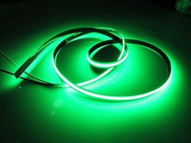 新型 柔軟 面発光 24V 1M 極薄 2 mm COB LED テープライト 緑 グ リーン 色ムラ つぶつぶ感なし 切断 カット アイライン  チュー ブ トラック - メルカリ