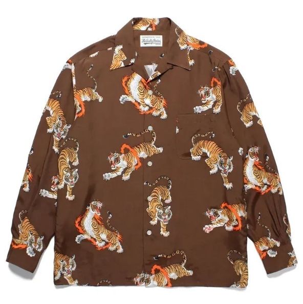 ティムリーハイハワイアンシャツ長袖 WACKO MARIA ワコマリア ×TIM LEHI HAWAIIAN SHIRT TIMLEHI-WM