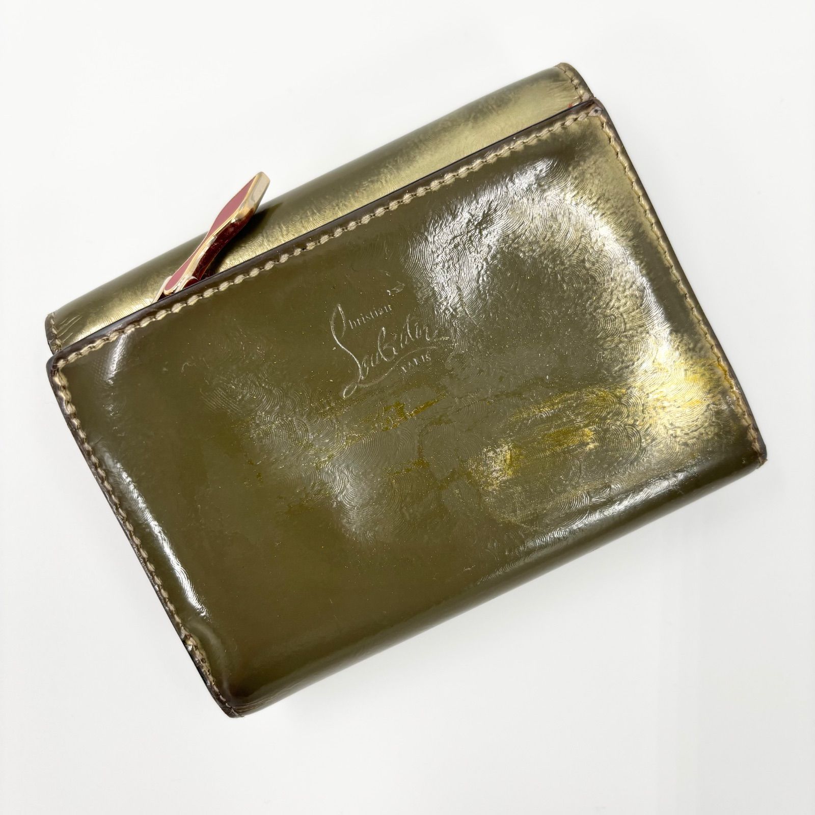 Christian Louboutin ミニウォレット 三つ折り財布 イエロー 楽天市場】クリスチャン ルブタン 三つ折り財布 マルチスタッズ