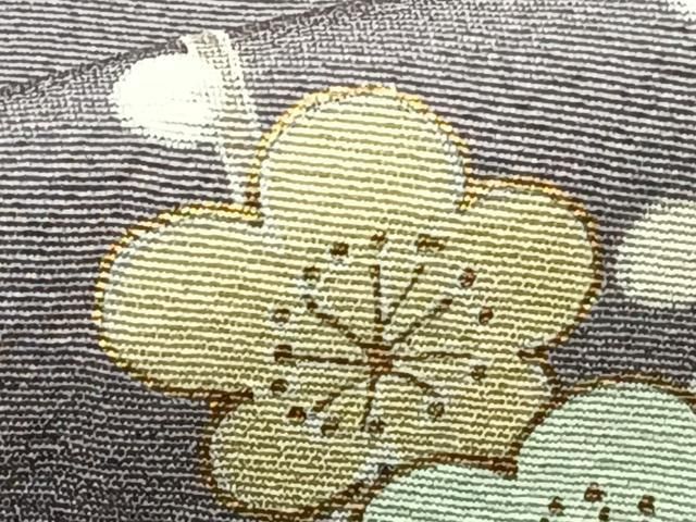 平和屋着物○訪問着 駒刺繍 花蝶文 金彩 正絹 逸品 未使用