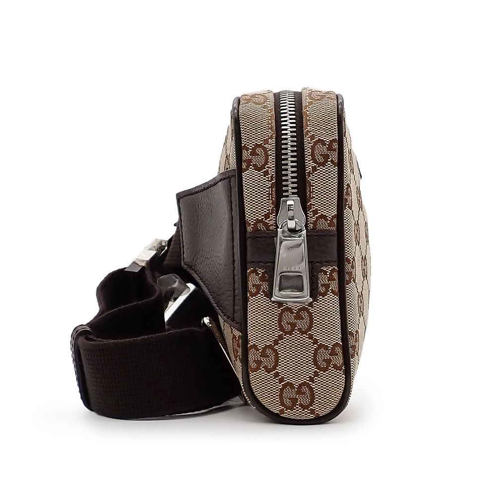 グッチ GGキャンバス ボディバッグ ウエストバッグ ベージュ ブラウン