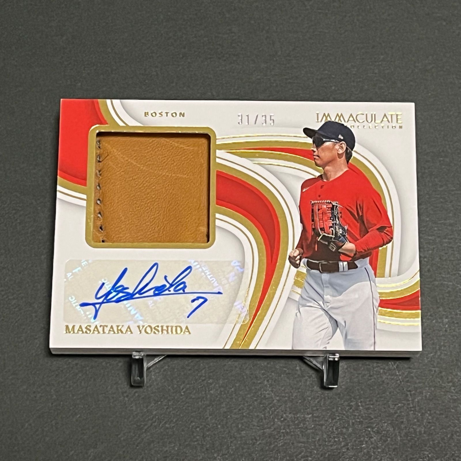 吉田正尚　2023 paniniサイン&amp;着用パッチカード　49枚限定 Yahoo!オークション -「吉田正尚サインカード」の落札相場・落札価格