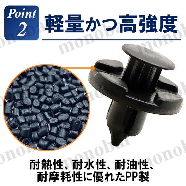 スズキ 日産車などに！ 樹脂クリップ バンパークリップ プッシュ