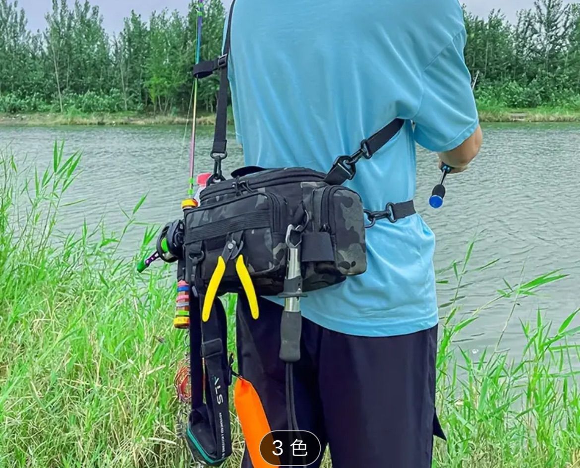 釣り用タックルバッグ 海水釣りギアバッグ 大型 防水バッグ 収納
