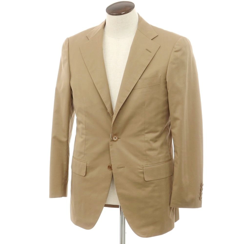 【中古】ラファエル カルーゾ CARUSO Raffaele Caruso コットンウール テーラードジャケット ベージュ【サイズ48】【メンズ】
