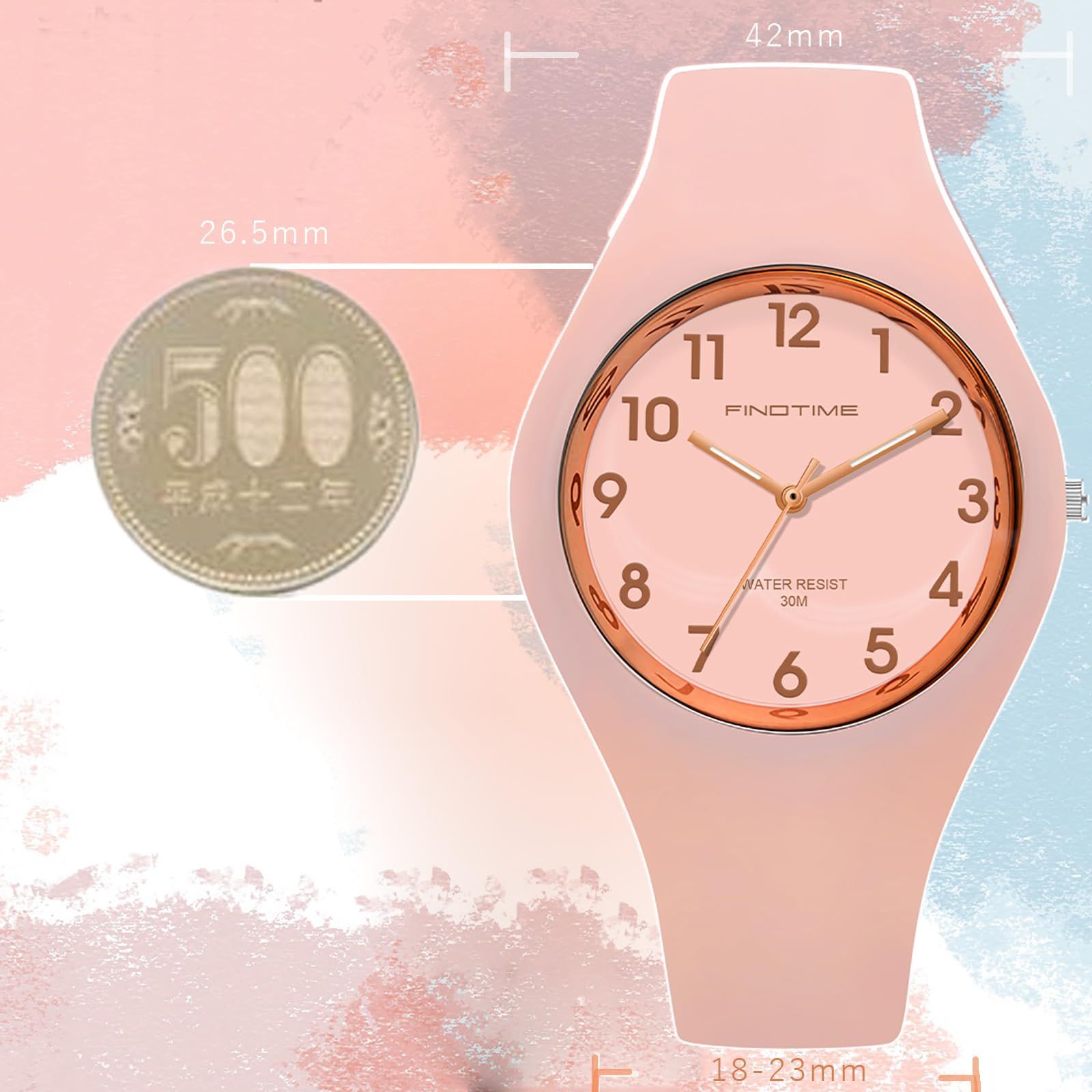 腕時計 レディース 防水 うて時計 可愛い シリコンバンド WOMEN Watch ペアウォッチ ゼリーウォッチ 薄型腕時計 中学生 女子 学生 シンプル アナログ 人気 細め 誕生日 夏休み 夏 感謝祭