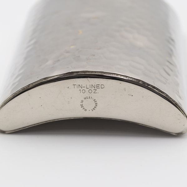 REAL HIDE W A Gold スキットル（英国）スキットル TIN-LINED スキットル シルバー ウイスキーボトル OGH 2000000