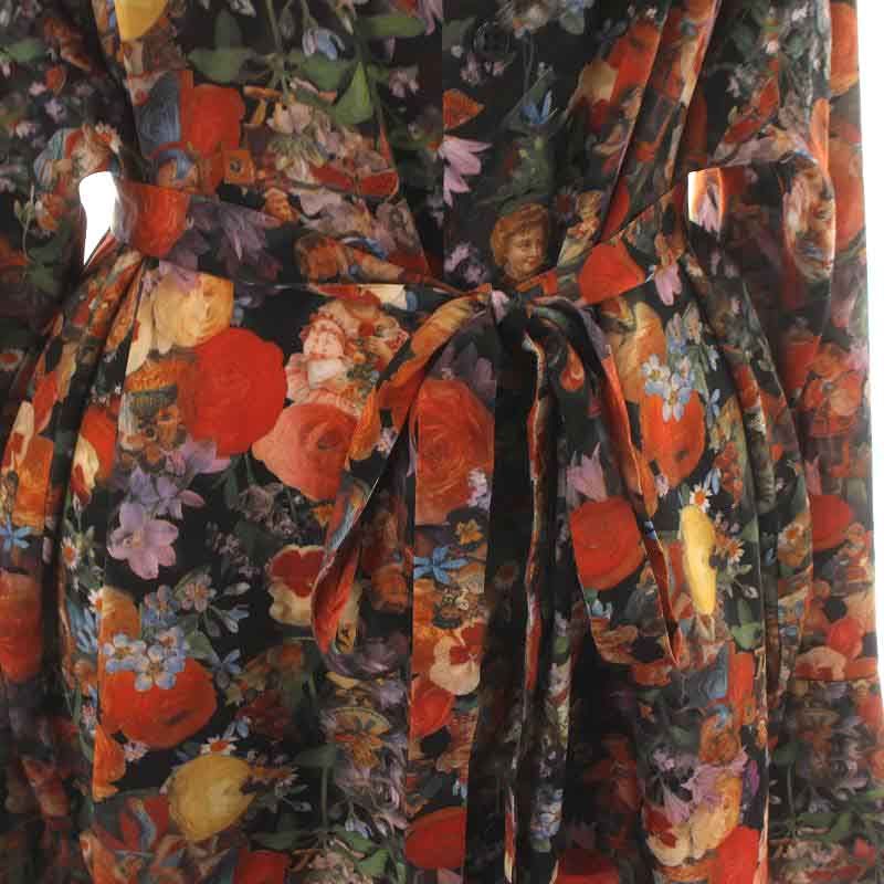 ＆ellecy 花柄 フリル シャツ 長袖 ＆ellecy 花柄 フリル シャツ 長袖 ＆ellecy 花柄 フリル シャツ 長袖