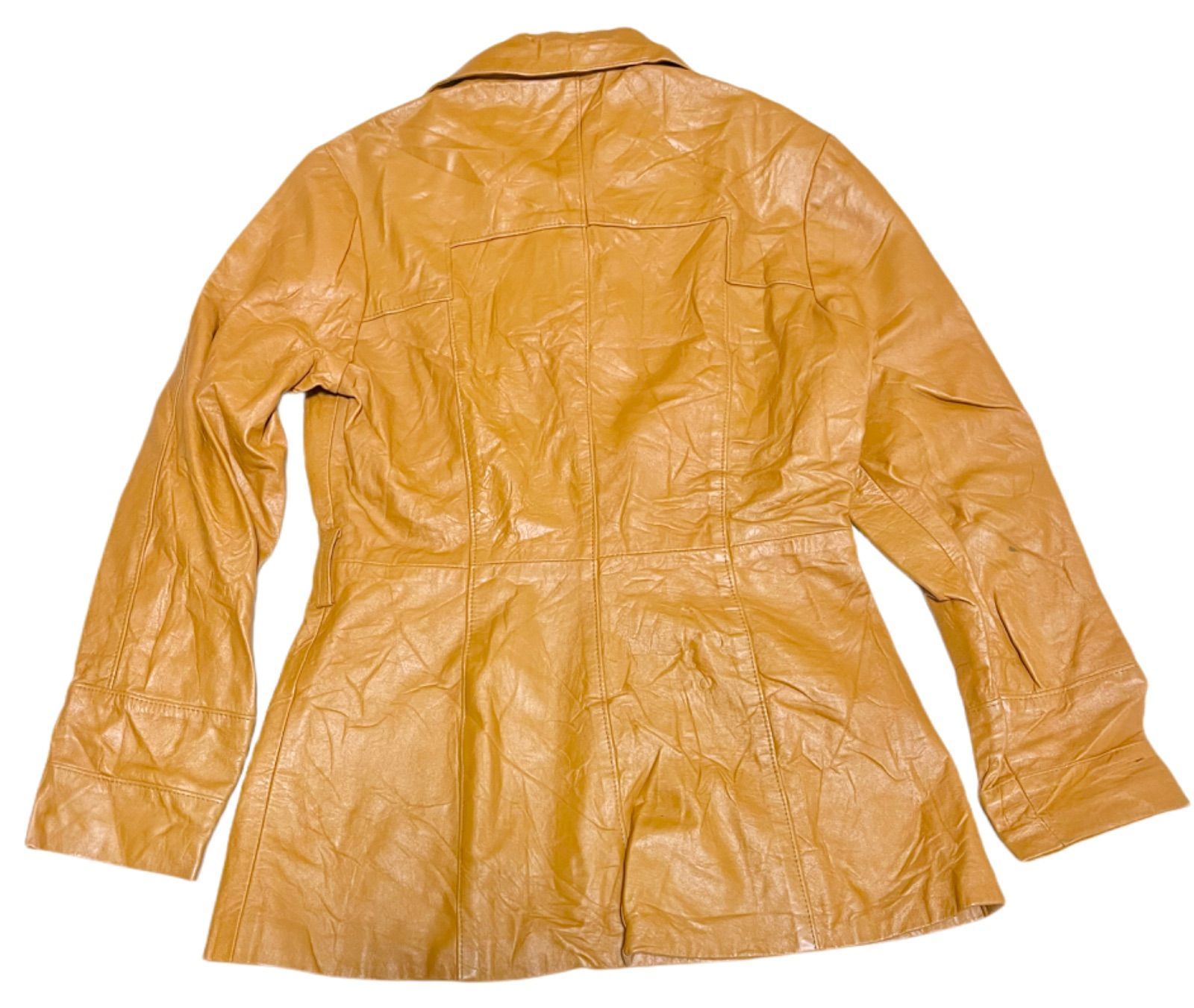 late60s〜70s UK.Vintage レザー ハーフコート ビーグルカラー - メルカリ 