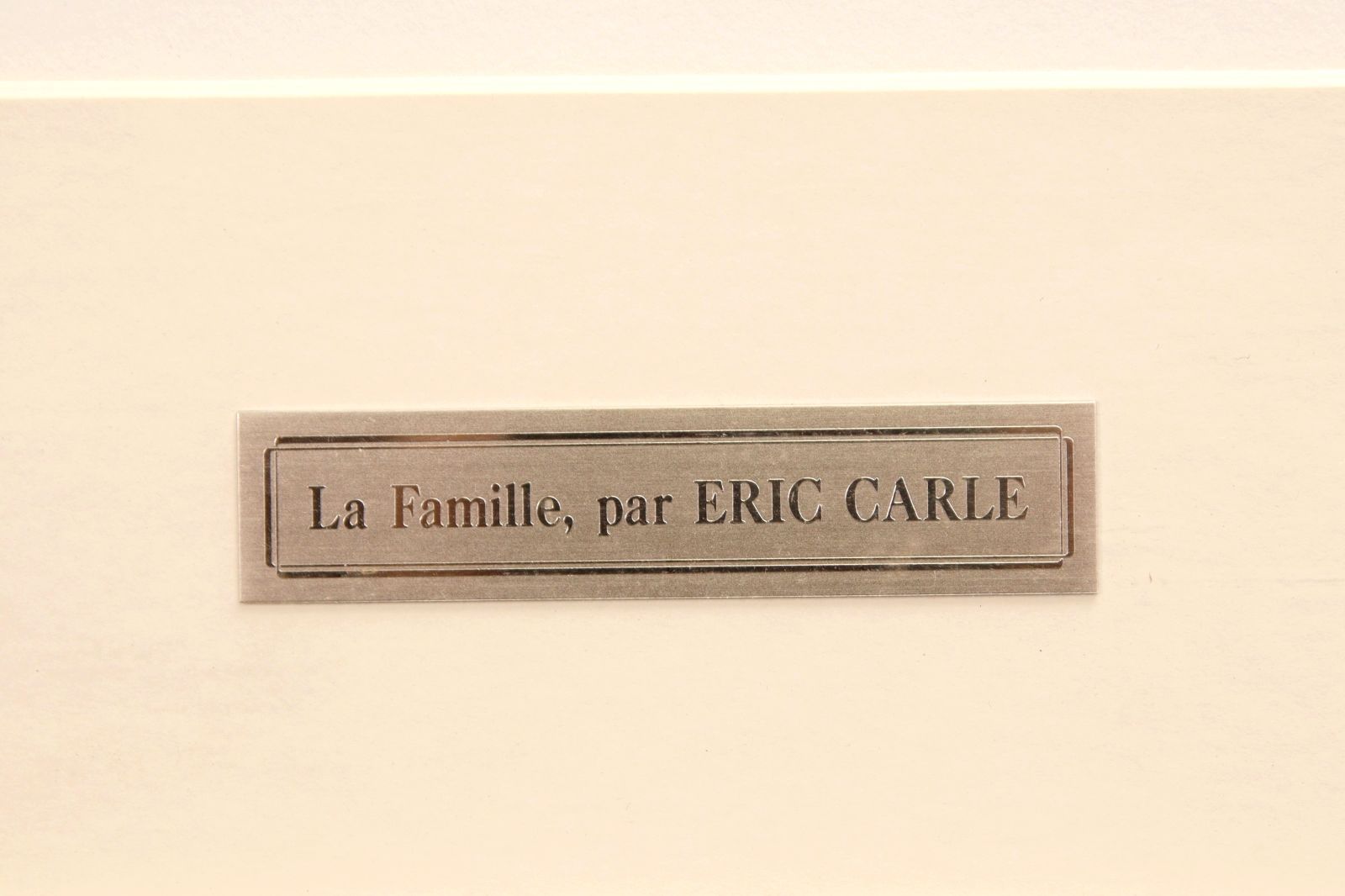 Eric Carle エリック・カール 「La Famille」リトグラフ 615/1000 直筆