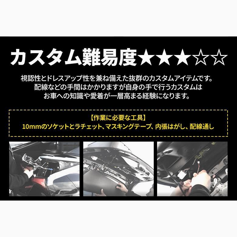 【送料無料】プリウス 50 後期 テール4灯化キット 全灯化 テールランプ カスタム パーツ ポイント利用 シェアスタイル
