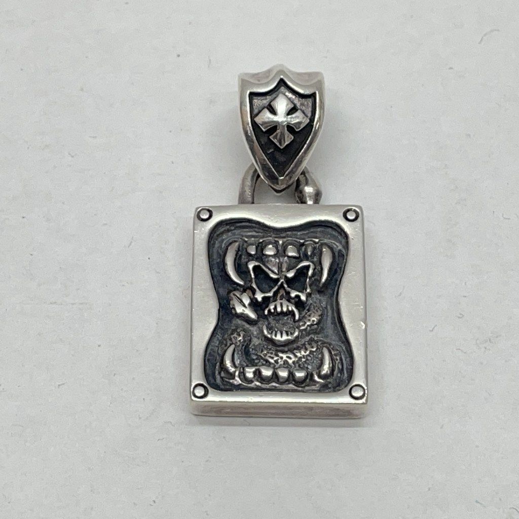 01w-5387 METALLIS メタリス シルバーペンダントトップ ドクロ スカル 925 Gカードあり 袋無し ペンダントトップ 品