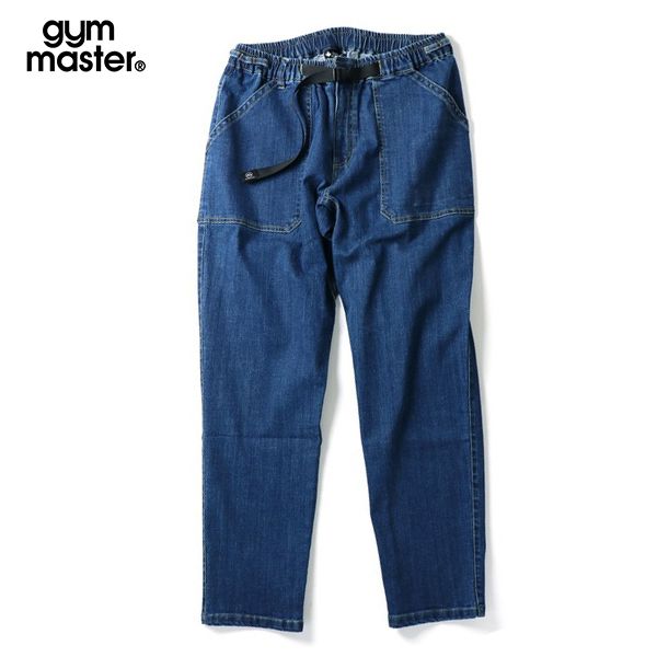 gym master ジムマスター 2024年モデル G221719 10ozストレッチデニムベーカーパンツ 56Dブルー M