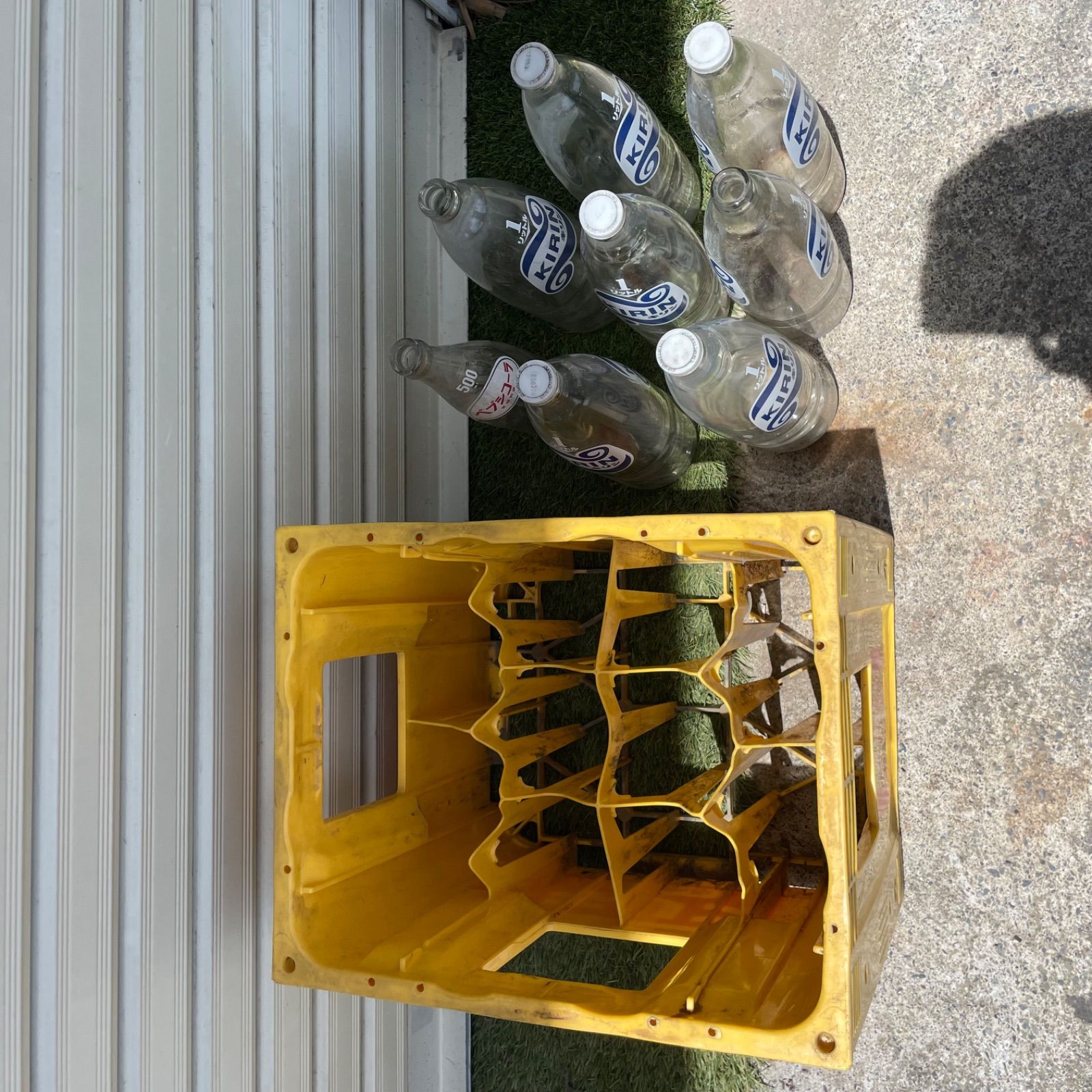 ♭ キリン ジュース瓶 コンテナ セット 空き瓶 ケース レトロ