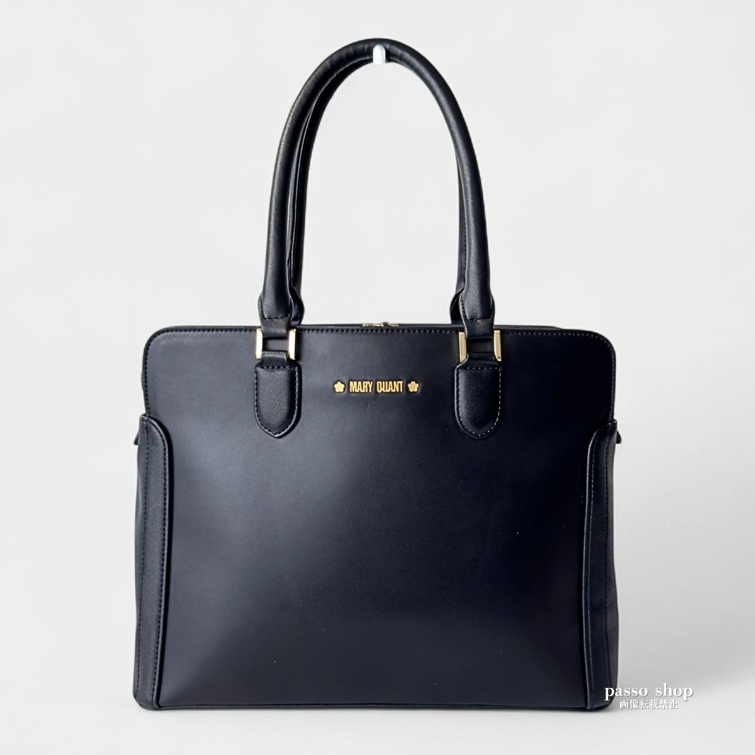 MARYQUANT マリークワント トートバッグ ビジネスバッグ A4 デイジー ブラック 黒 肩掛け