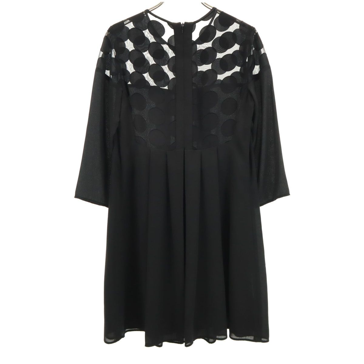CLAUDIE PIERLOT クローディピエルロ ドット柄切替 7分袖 シアー CLAUDIE PIERLOT クローディピエルロ ドット柄切替 7分袖 シアー
