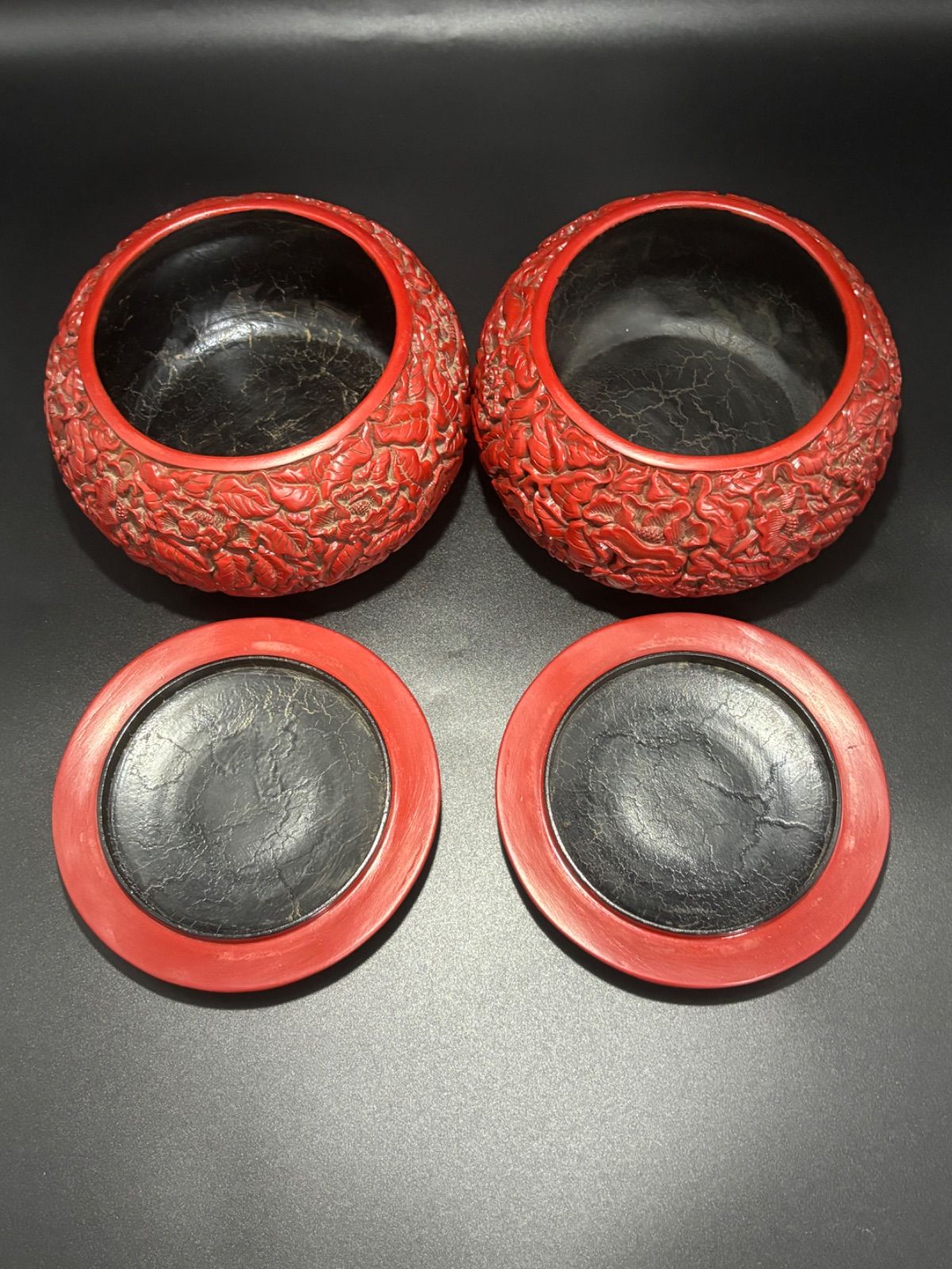 中国美術 香合 ストア 漆器 中国古玩 碁石入れ 漆芸 時代物 茶道具 唐