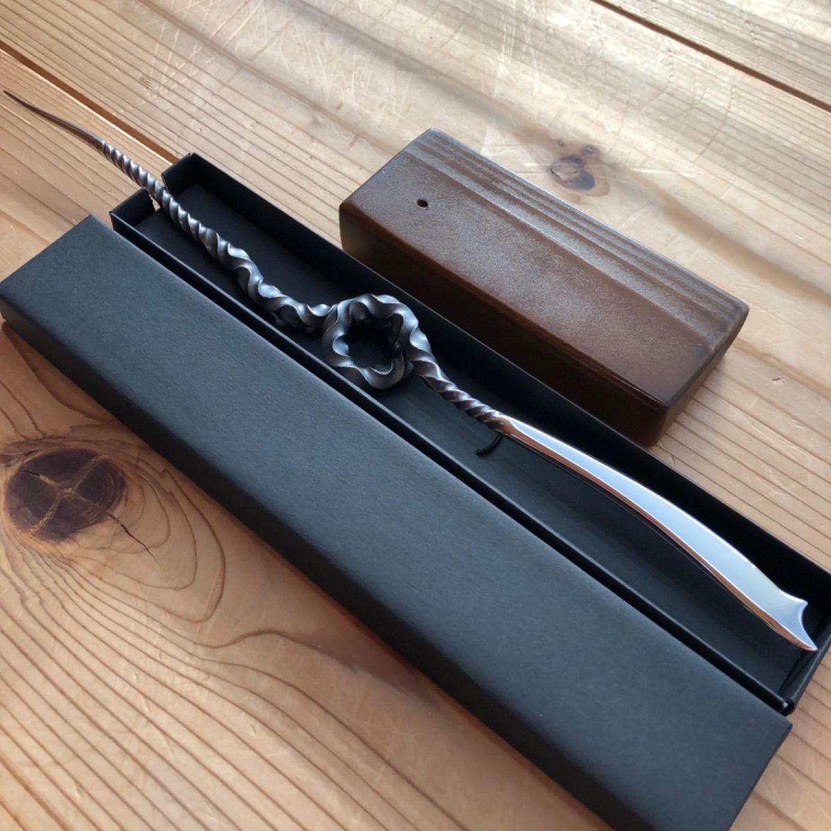 spiral Longinus ×wood.stand 『soil stick』 spiral Longinus × wood.stand『soil stick』