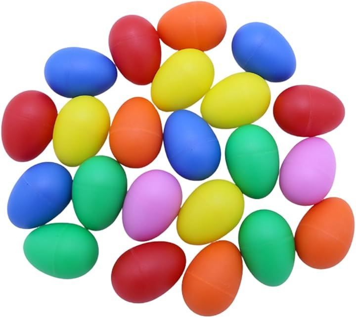 MaT store マラカス エッグシェイカー 楽器 パーカッション たまご型 打楽器 5色 40個セット