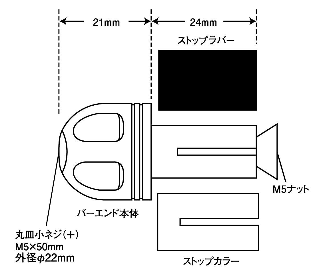 ポッシュ(POSH) バイク用品 ハンドルバーエンド NASAタイプバーエンド(外径22mm) ユニバーサル ハンドル内径14-19mm対応  ダークグリーン 031074-08-10 バーエンドキャップ - メルカリ