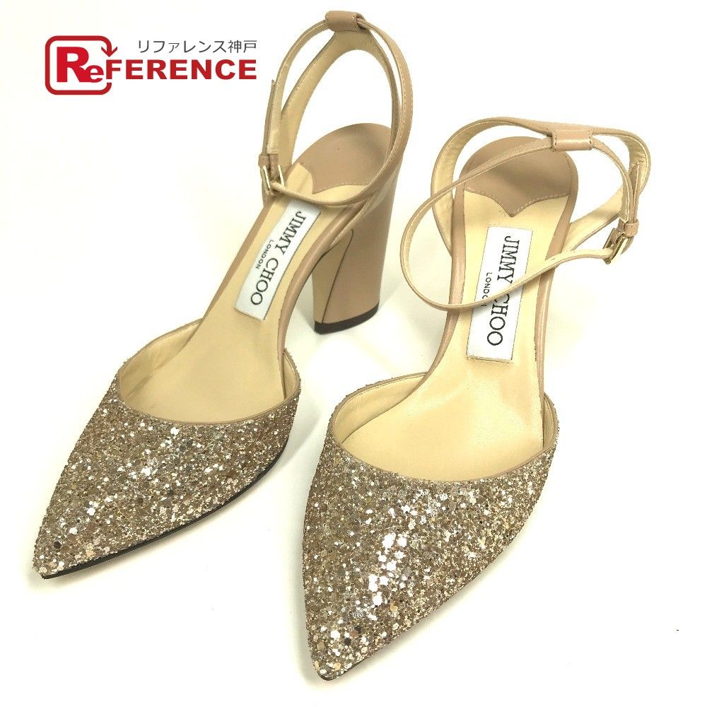 JIMMY CHOO ジミーチュウ パンプス サンダル ストラップ スパンコール JIMMY CHOO ジミーチュウ サンダル ストラップ スパンコール