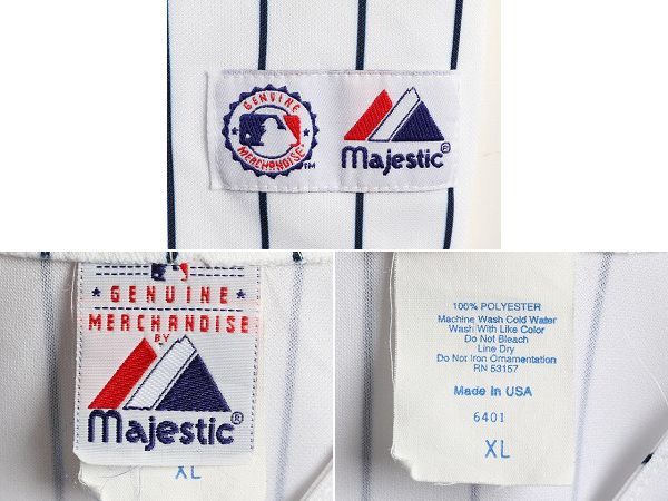 MLB オフィシャル Majestic ヤンキース ベースボール シャツ S