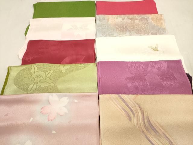 平和屋着物 和装小物 帯揚げ10枚セット 正絹 DAAX2056xg