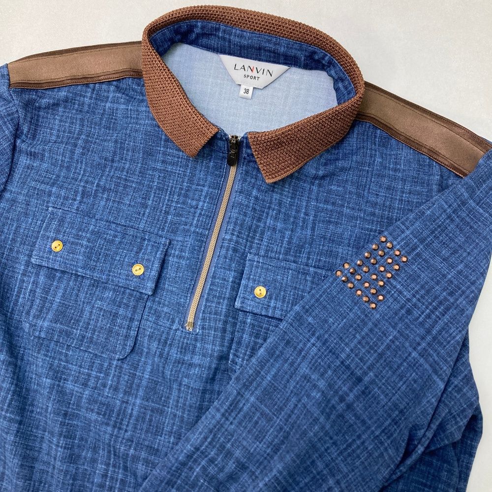 サイズ：38 LANVIN SPORT ランバン スポール ハーフジップ 長袖