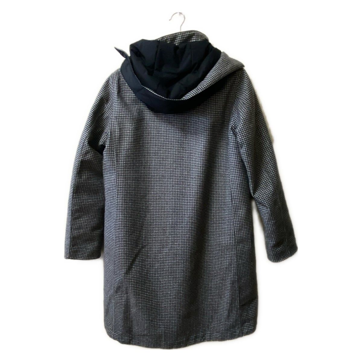HERNO(ヘルノ) コート サイズ44 L レディース - 黒×白 長袖/千鳥