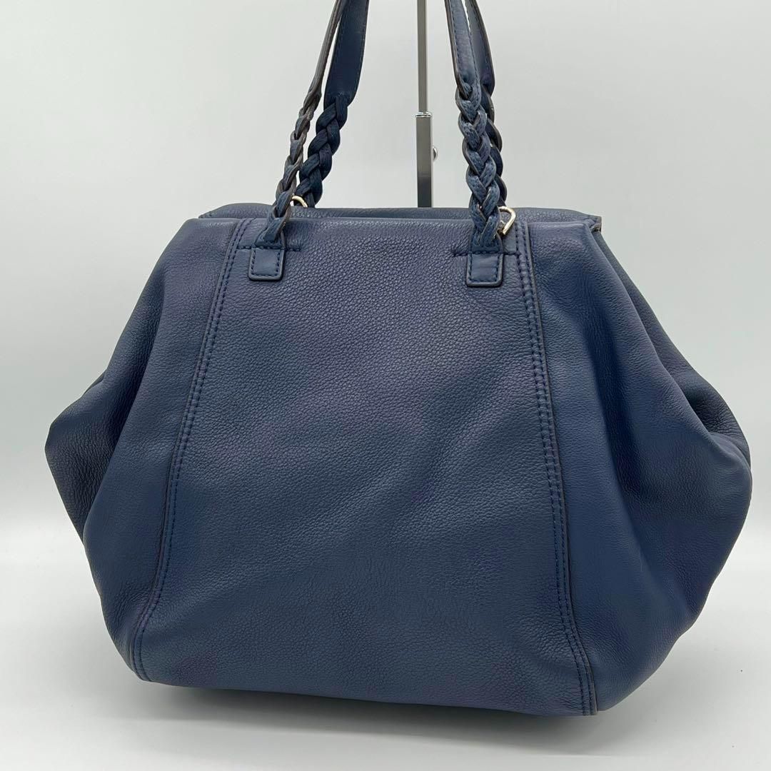 【美品】Tory Burch ハーフムーン ハンドバッグ 2way ネイビー 美品】Tory Burch ハーフムーン ハンドバッグ 2way ネイビー