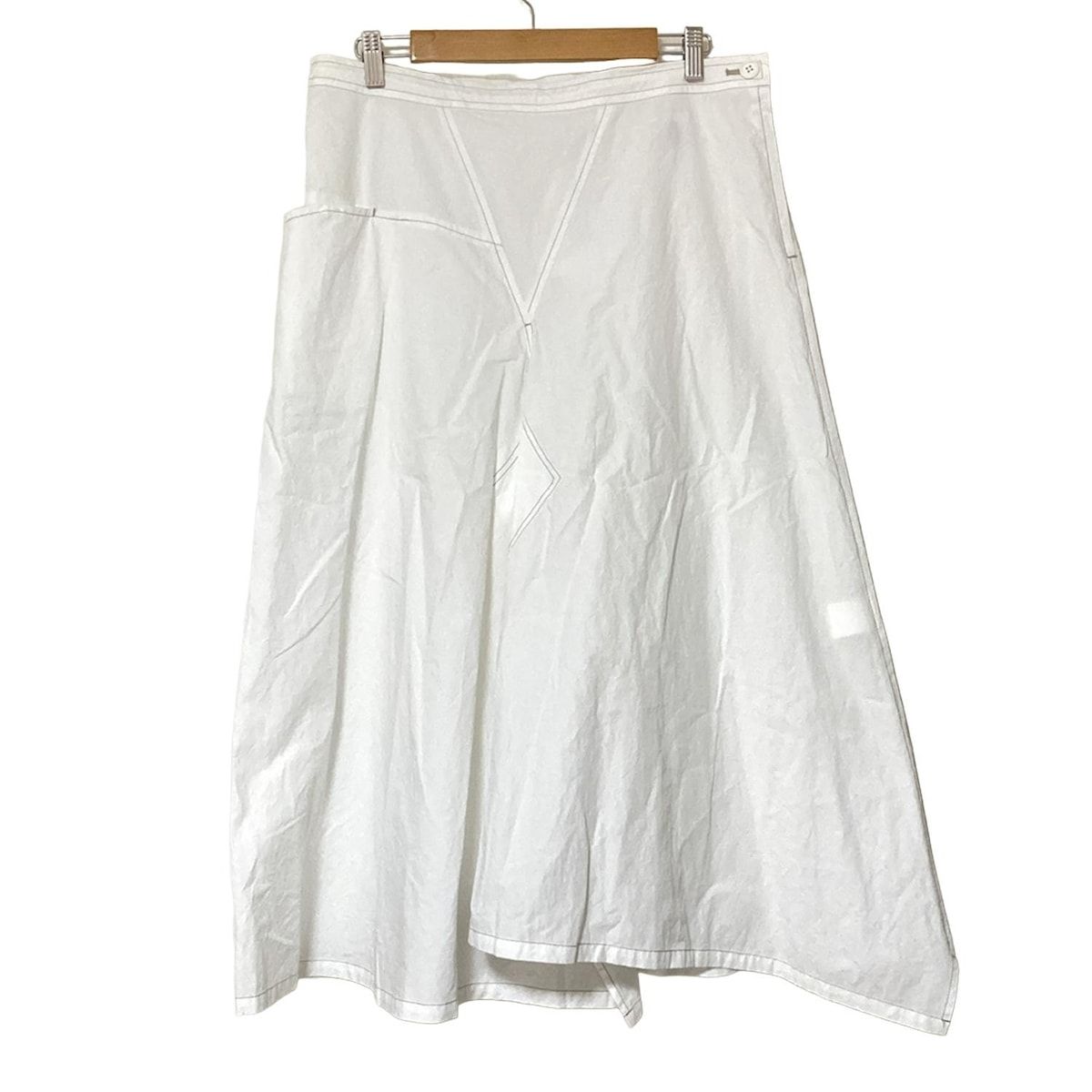 Y s ワイズ ロングスカート サイズ2 M レディース - 白