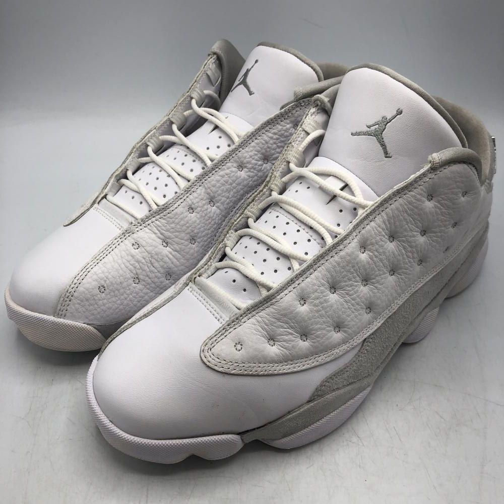 中古】NIKE AIR JORDAN 13 RETRO LOW PURE PLATINUM 29cm 310810-100 