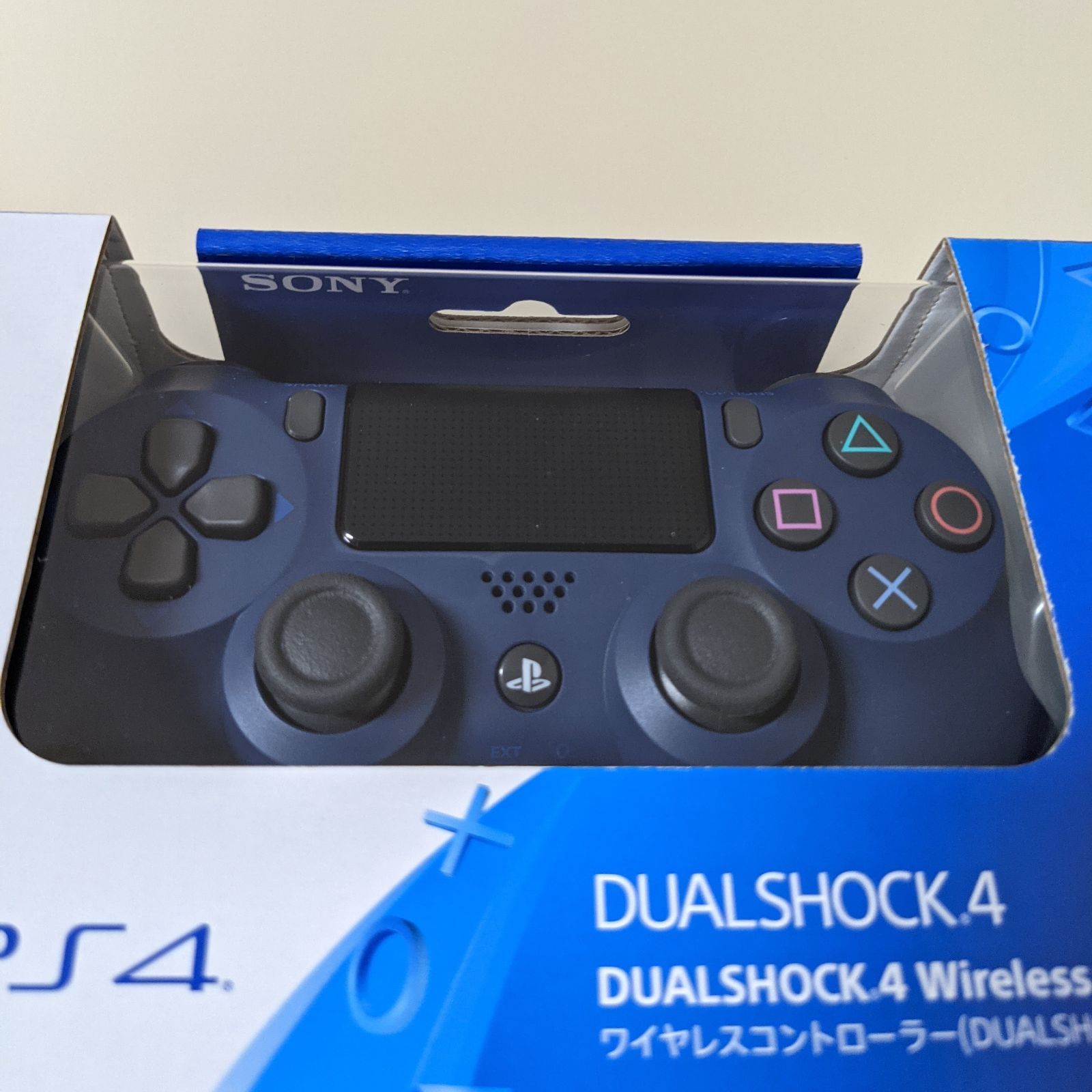 新品・未開封品】PS4 純正 DUALSHOCK4 ミッドナイトブルー - メルカリ