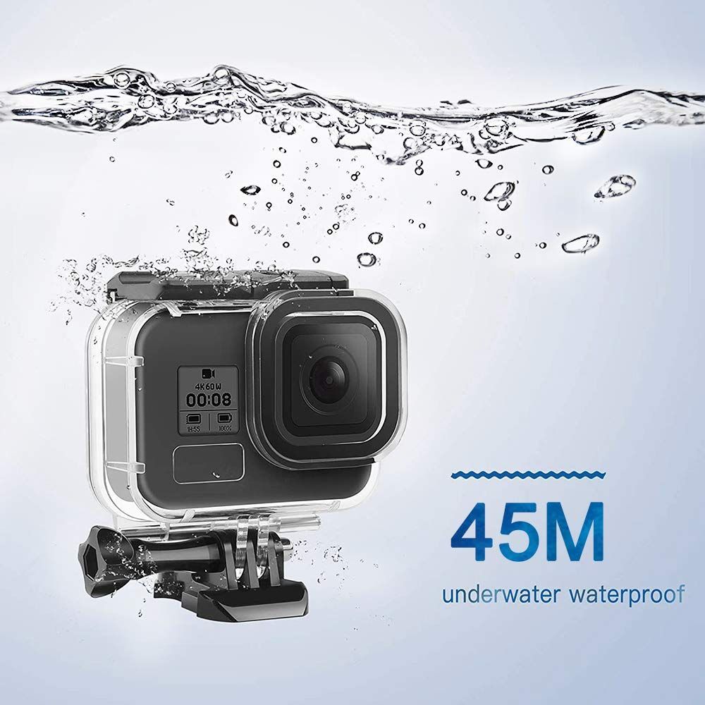 F1TP For GoPro Hero Black/Hero 6/Hero 5用の防水防塵保護ケース[撮影フォグ化防止保護、HDガラスレンズ] 防水ハウジングケース|水深45m水中撮影用. メルカリ