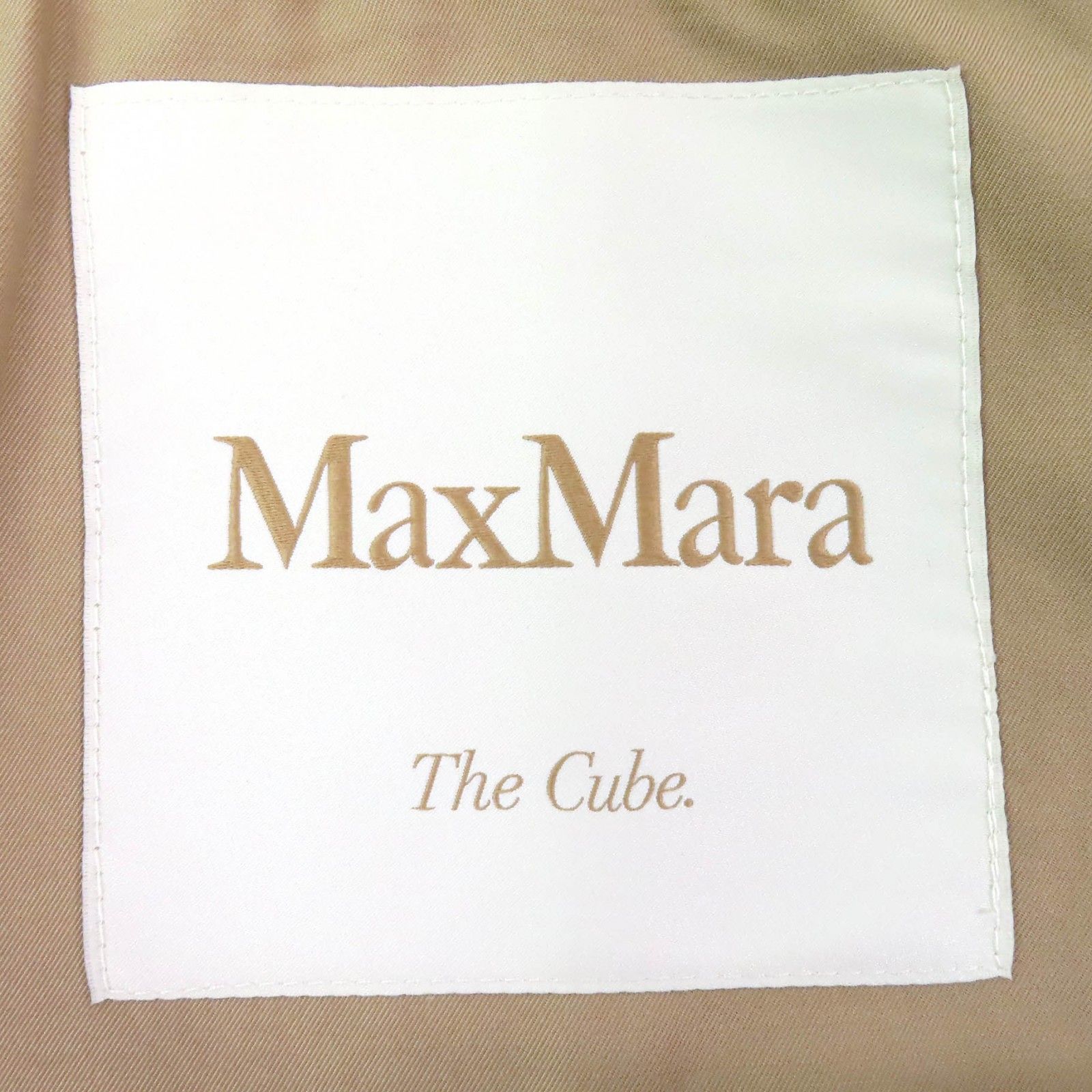 【関税・送料込】Max Mara コルフ ベルト付きコットンコート 美品△Max Mara The Cube マックスマーラ ザキューブ コットン