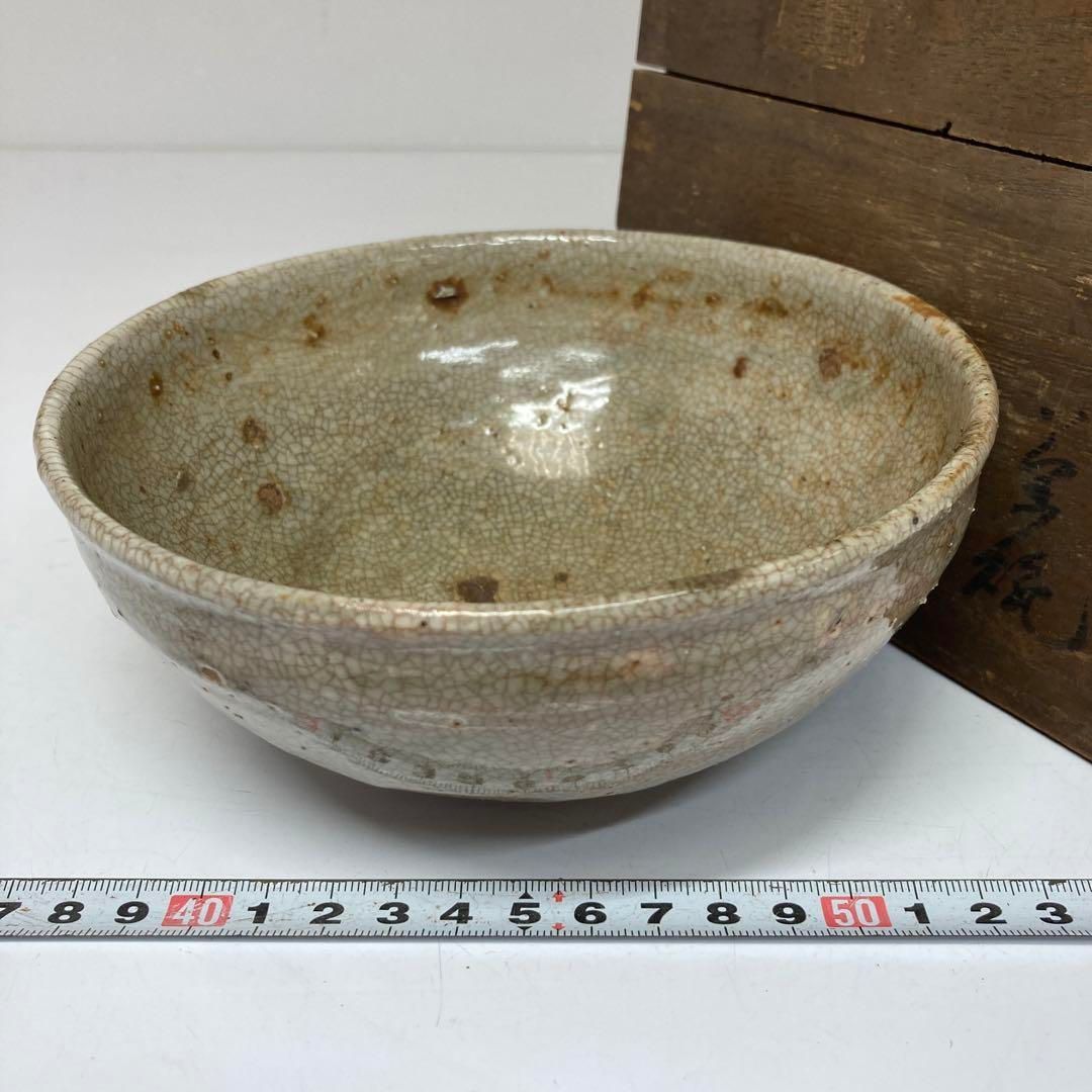 時代　三嶋茶碗　木箱付　直径15.5㎝　東Y5-1129①タニサ 時代 三嶋茶碗 木箱付 直径15.5㎝ 東Y5-1129①タニサ