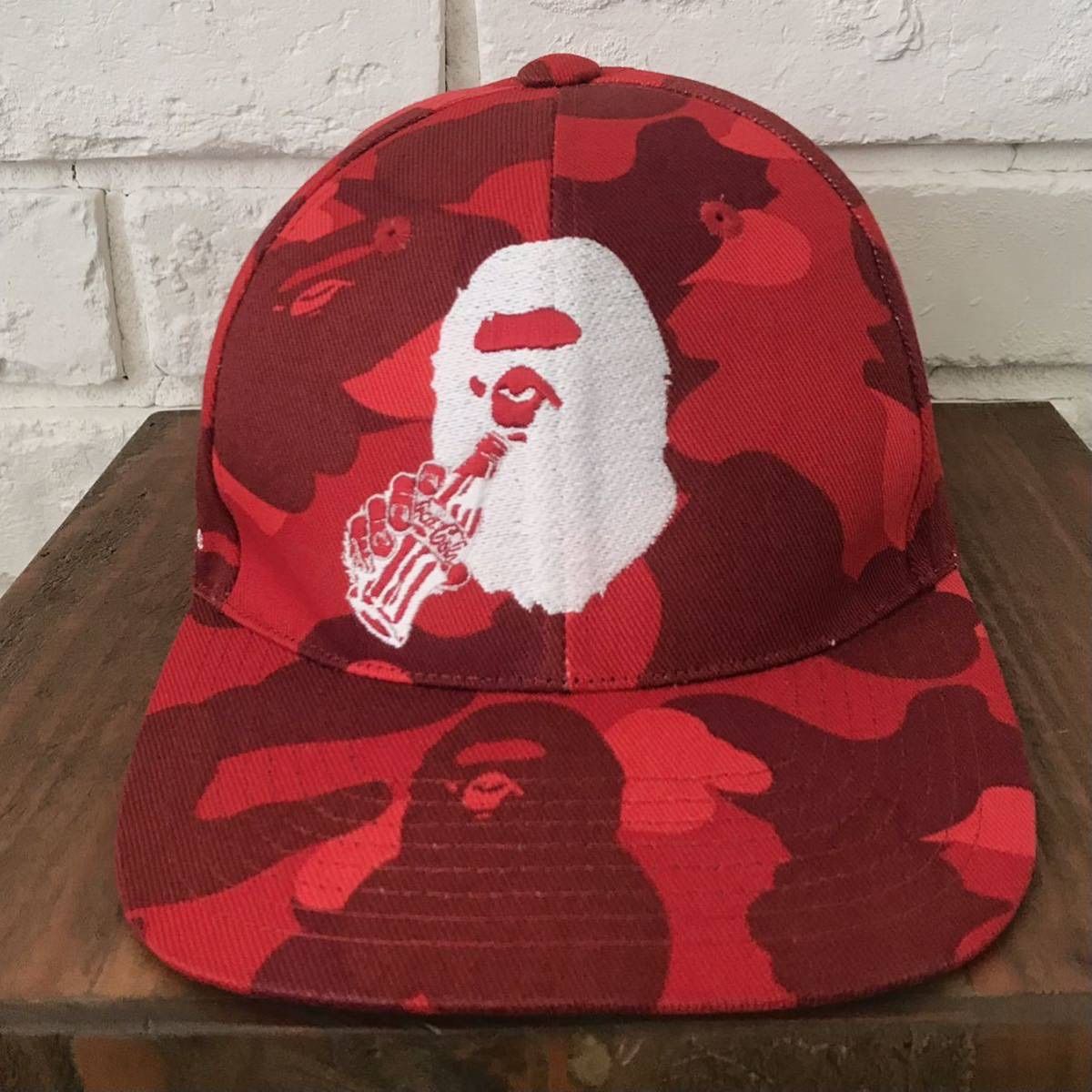 コカコーラ BAPE キャップ ベイプ 迷彩 ape 000000008147 - メルカリ