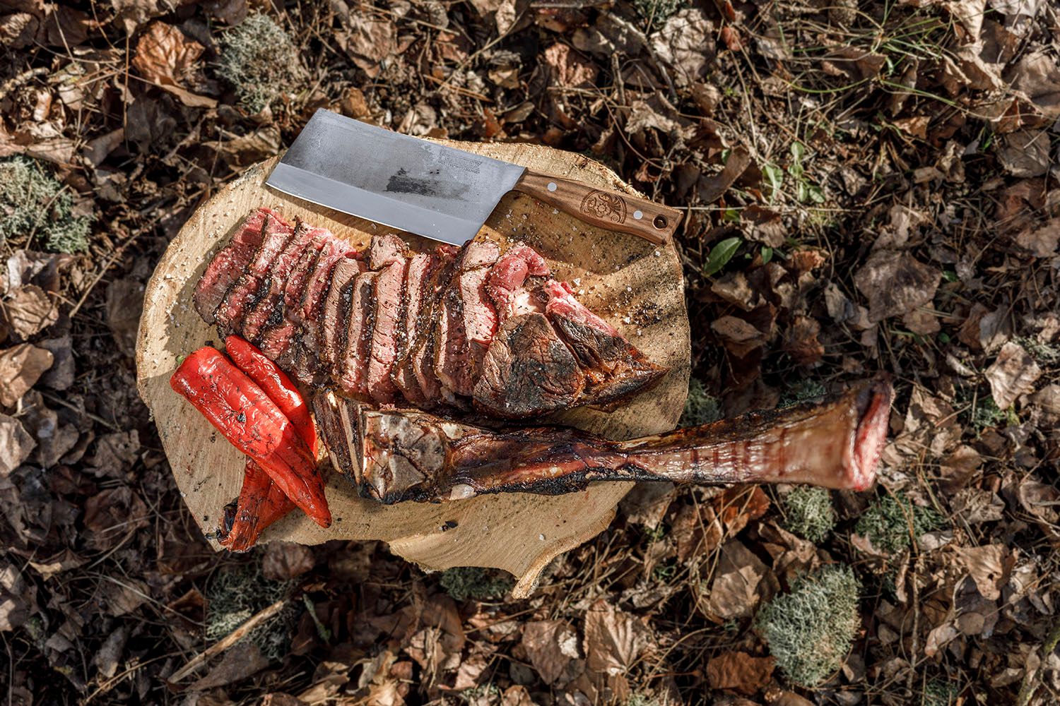 アウトドア クリーヴァナイフ