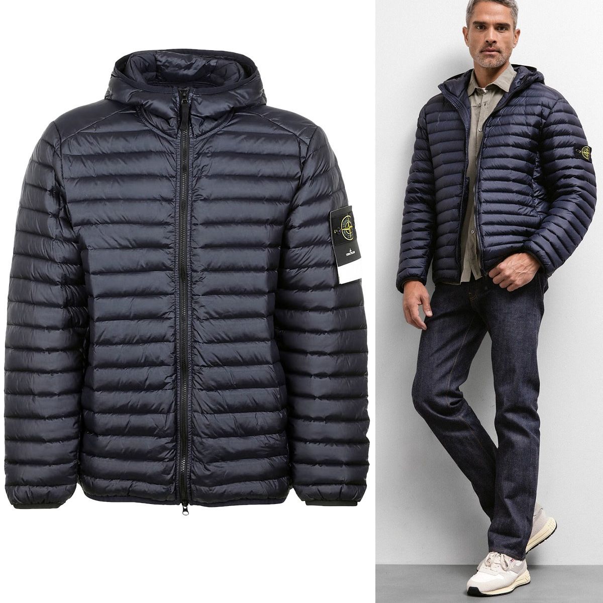 3 STONE ISLAND ストーンアイランド 781540324 V0020 ネイビー ダウン 