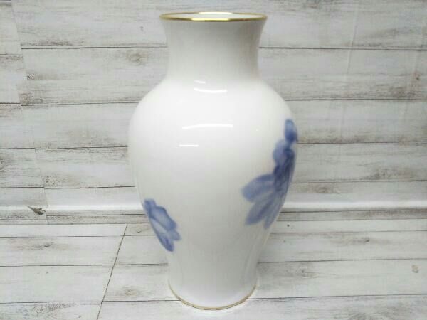 大倉陶園 オオクラトウエン ブルーローズ 8011 36cm 花器 花生 花瓶