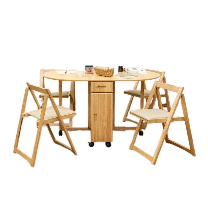 NEW　バタフライダイニング5点セット　ナチュラル ダイニングセット バタフライダイニング5点セット チェア収納