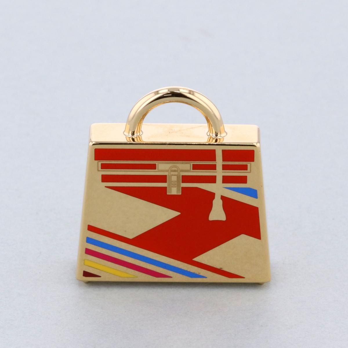 HERMES エルメス キュリオジテ ケリー ペンダントトップ チャーム GP ゴールド ケリーモチーフ チャーム