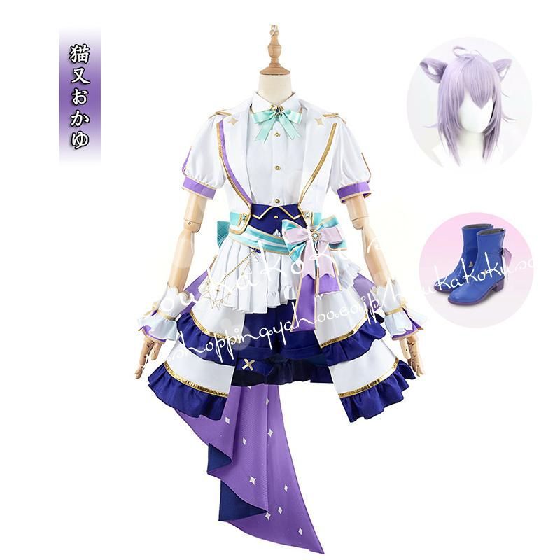 hololive 4th fes. Our Bright Parade VTuber 猫又おかゆ ねこまたおかゆ アイドル衣装 打歌服 応援服 コスプレ衣装 学園祭 撮影 クリスマ
