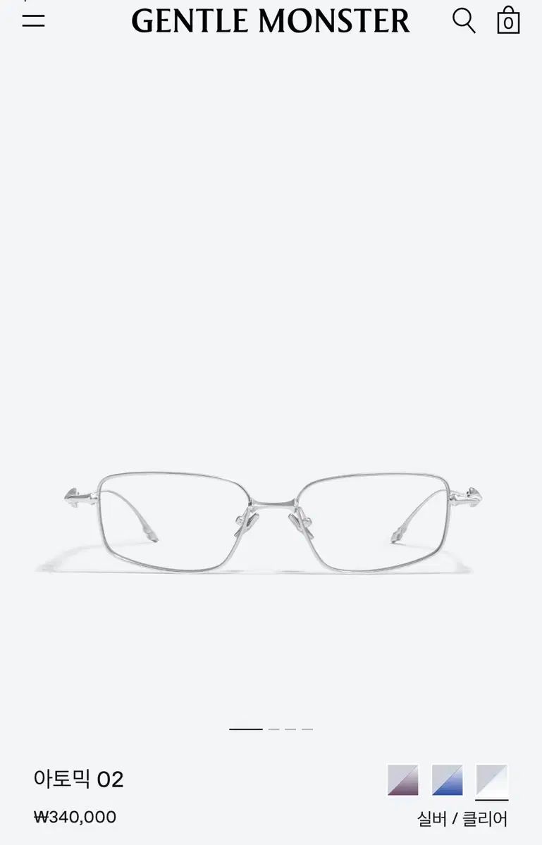 GENTLE MONSTER ジェントルモンスター アトミック 02 シルバー ほぼ